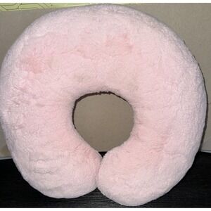Brookstone Neck Pillow Plush Pink